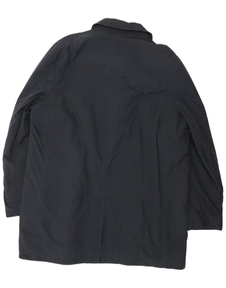 BORSALINO Ανδρικό Πανωφόρι IT 56 3XL Navy Blue Polyester Classic