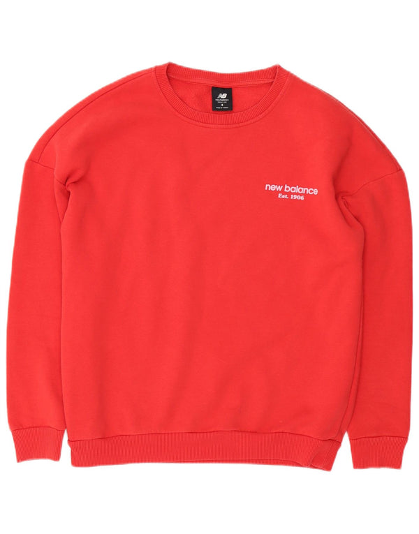 Ανδρικό φούτερ New Balance Jumper Μικρό κόκκινο βαμβακερό