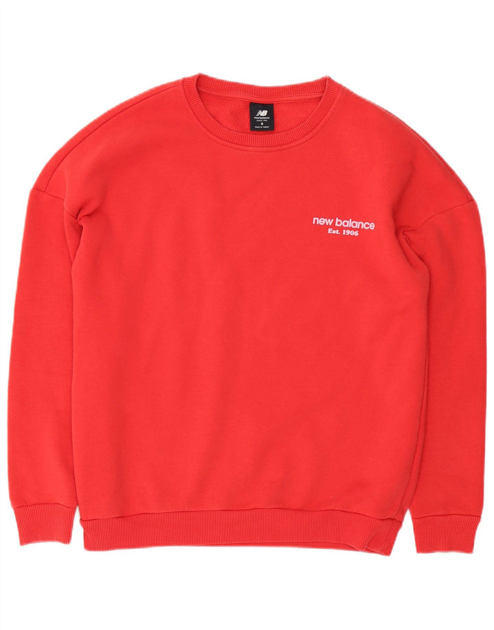 Ανδρικό φούτερ New Balance Jumper Μικρό κόκκινο βαμβακερό