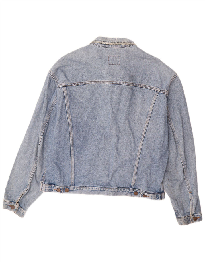 BENETTON Ανδρικό Τζιν Μπουφάν IT 52 XL Μπλε Βαμβακερό