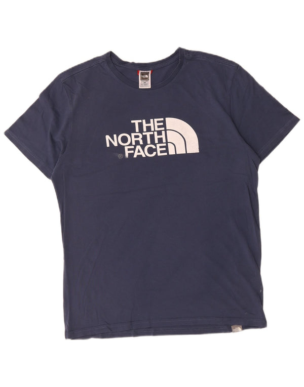 Ανδρικό γραφικό T-Shirt North Face Top Medium Navy Blue από βαμβάκι