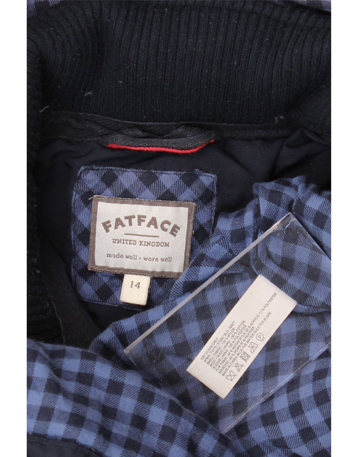 Γυναικείο μπουφάν Parka με κουκούλα Fat Face UK 14 Medium Navy Blue Nylon