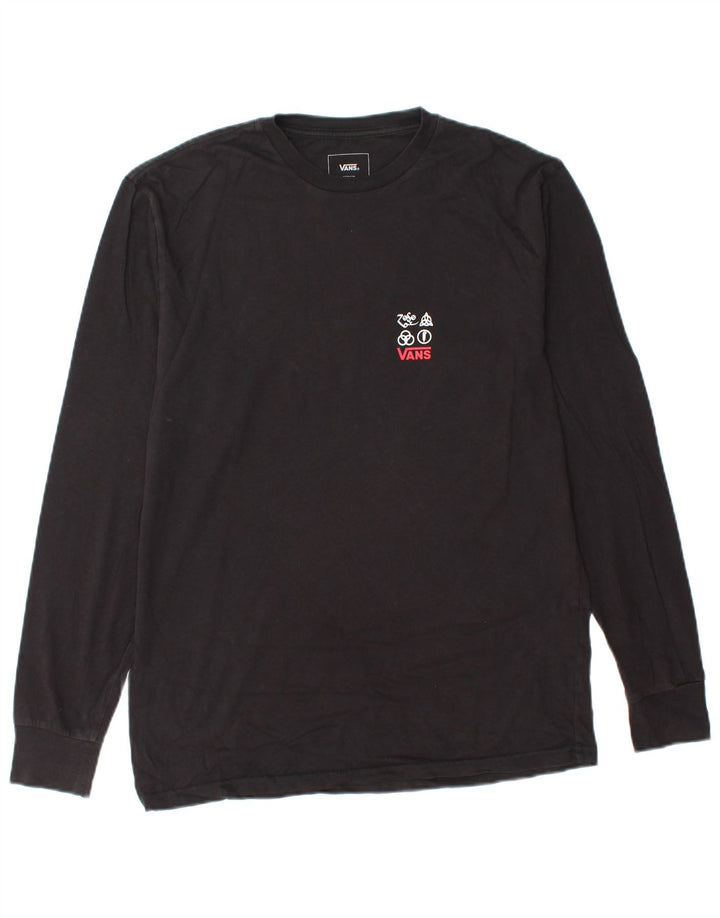 Ανδρικό VANS Classic Fit Graphic Top Μακρυμάνικο μεσαίο μαύρο βαμβακερό