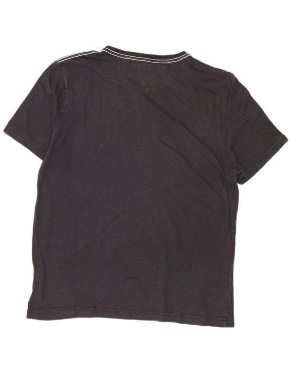 Ανδρικό γραφικό T-Shirt Tommy Hilfiger Top Large Μαύρο