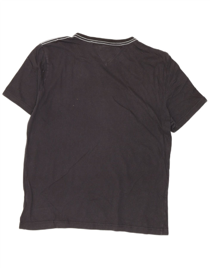 Ανδρικό γραφικό T-Shirt Tommy Hilfiger Top Large Μαύρο