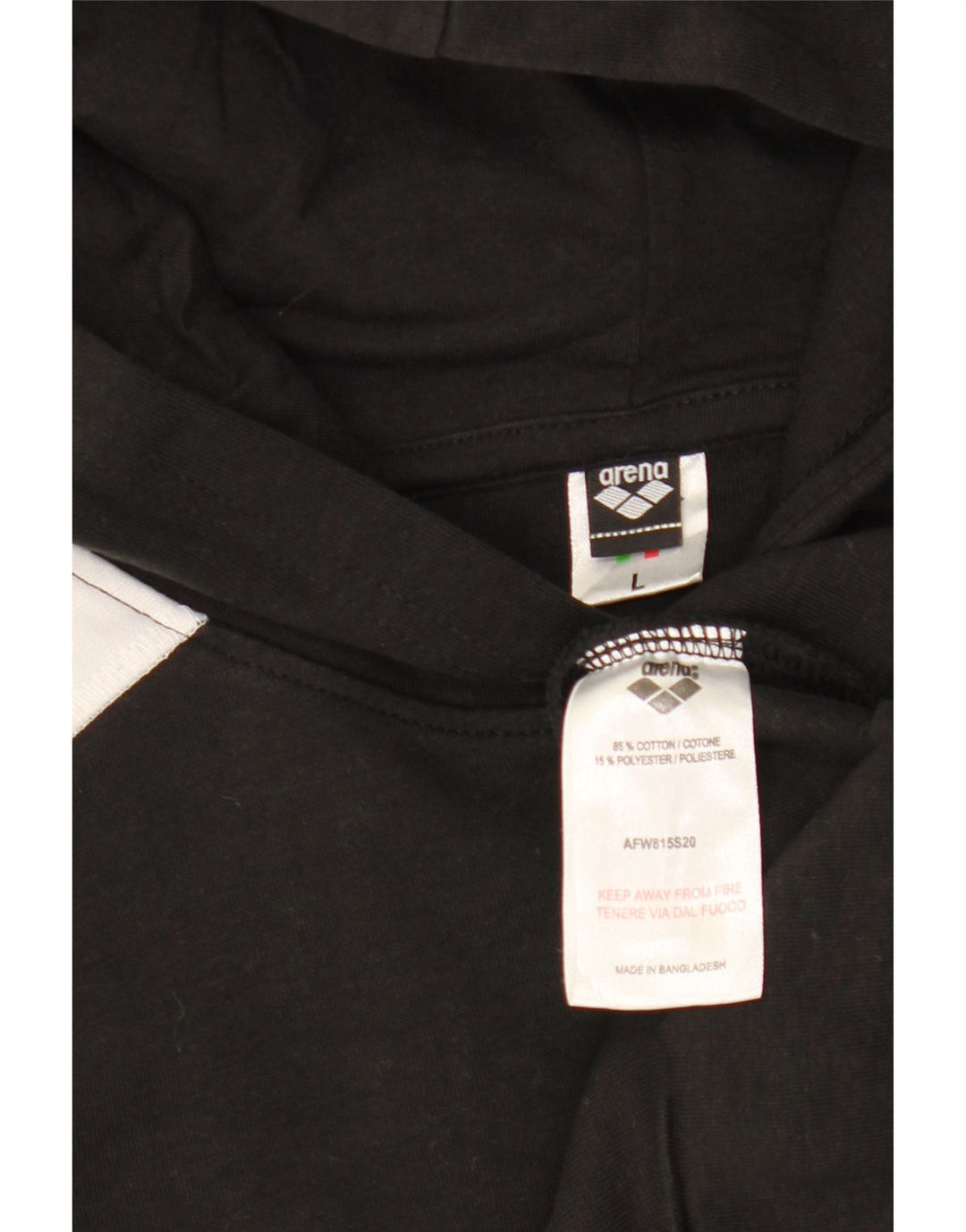 ARENA Γυναικεία γραφικά κουκούλα UK 16 Large Black Colourblock