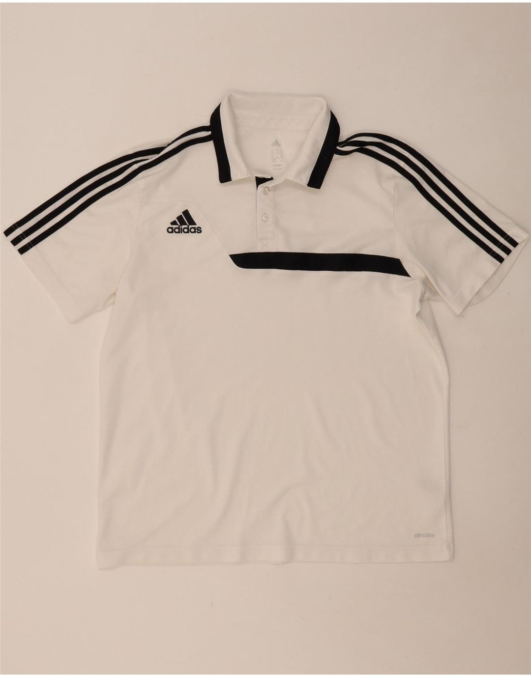 Ανδρικό πουκάμισο ADIDAS Climalite Polo XL White Colourblock Polyester