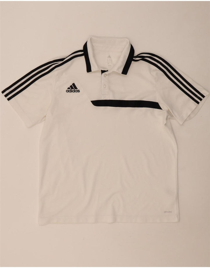Ανδρικό πουκάμισο ADIDAS Climalite Polo XL White Colourblock Polyester