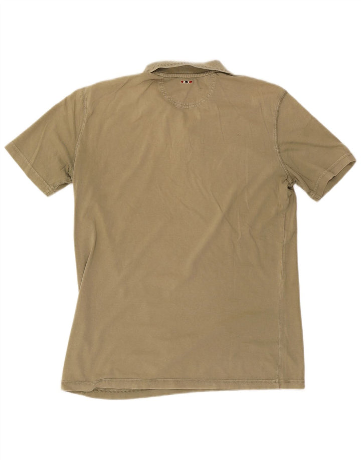 Ανδρικό πουκάμισο πόλο Napapijri Μεσαίο πράσινο