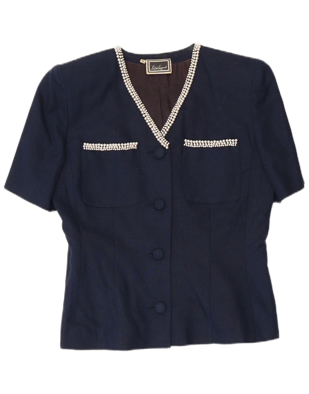 LUISA SPAGNOLI Γυναικείο μπλέιζερ με 4 κουμπιά μπουφάν IT 44 Medium Navy Blue