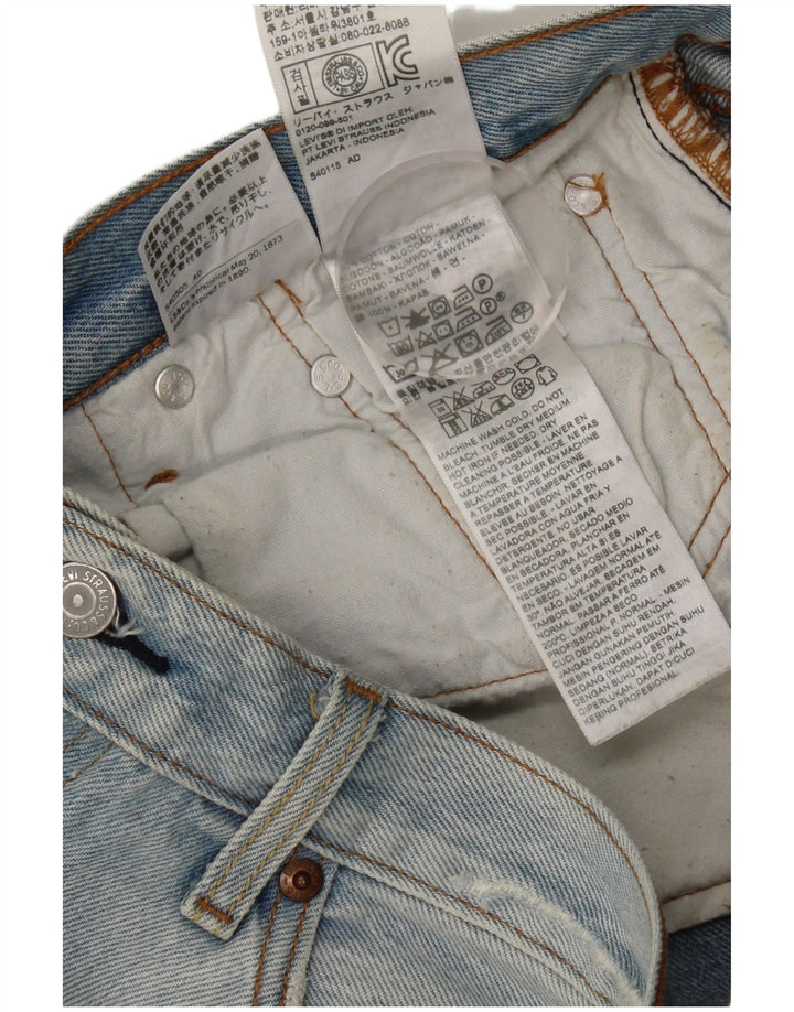 Levi's Mens 501 Distressed Straight Jeans W27 L27 Μπλε βαμβακερό