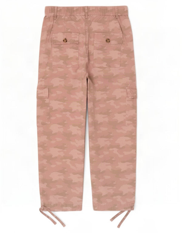 Marks & Spencer Γυναικείο Παντελόνι Crop Cargo UK 10 Small W28 L23 Pink