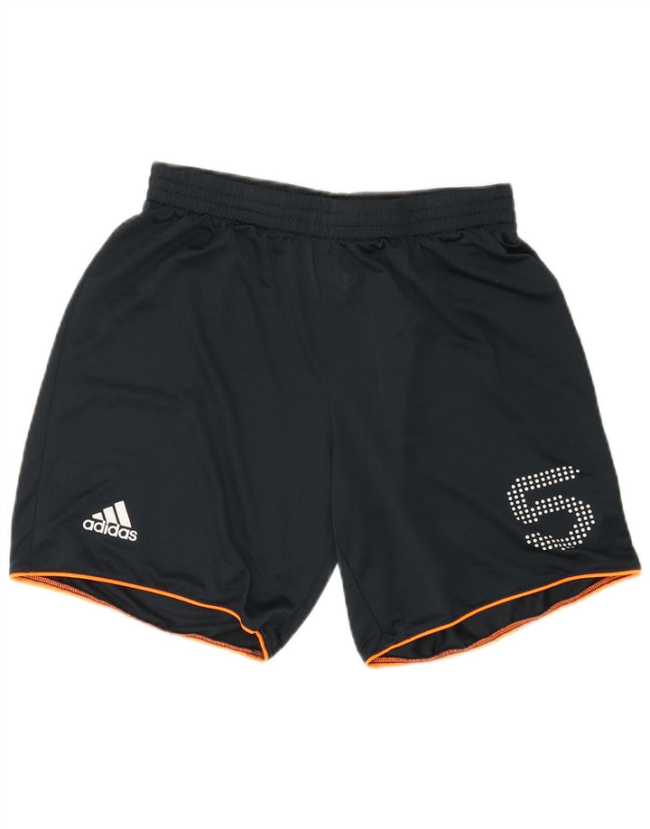 Ανδρικό γραφικό αθλητικό σορτς Adidas με μεσαίο μπλε ναυτικό πολυεστέρα