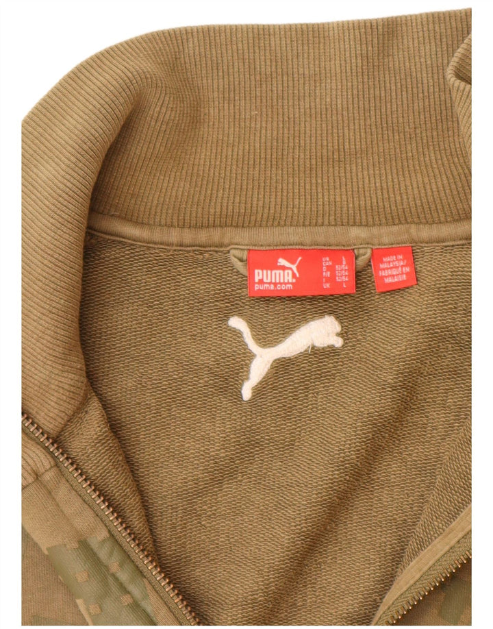Ανδρική φόρμα φόρμας PUMA γραφικό Top Jacket Large Khaki