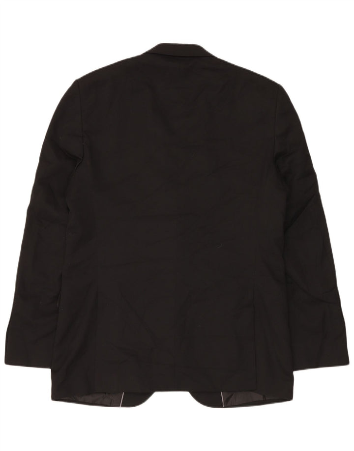 Marks & Spencer Ανδρικό τζάκετ μπλέιζερ κανονικής εφαρμογής με 2 κουμπιά EU 50 μεγάλο μαύρο