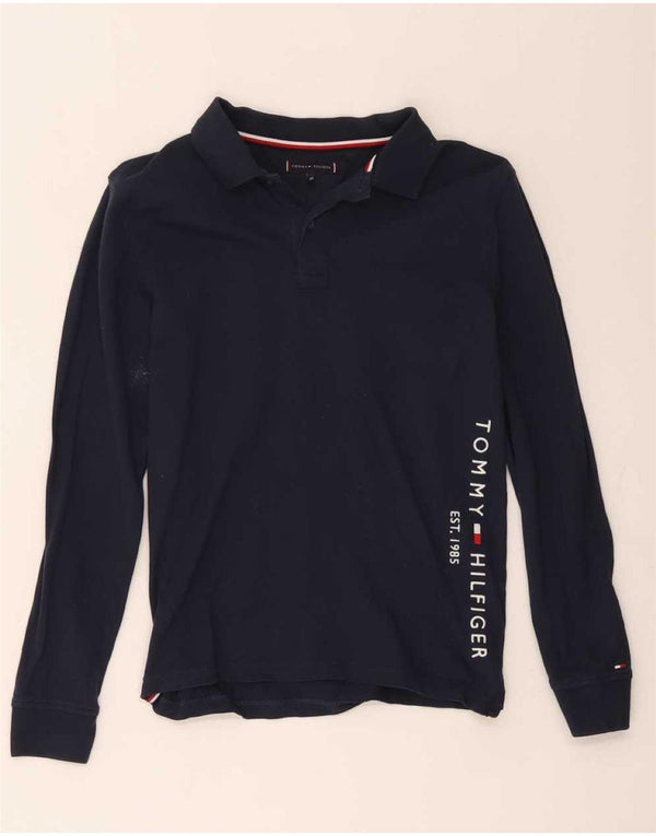 Tommy Hilfiger Boys Graphic μακρυμάνικο μπλουζάκι πόλο 11-12 ετών Navy Blue
