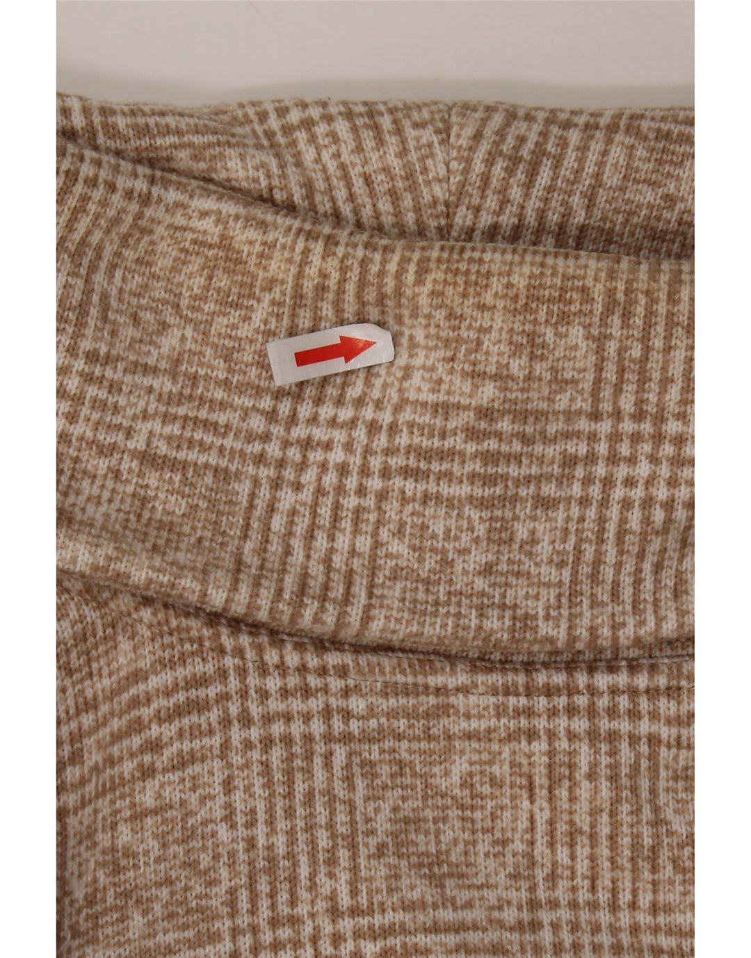 J. CREW Γυναικείο πουλόβερ με ρολό λαιμόκοψη UK 14 μεσαίο μπεζ από πολυεστέρα
