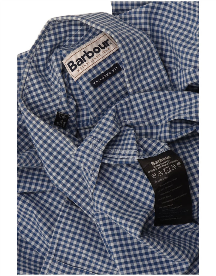 Ανδρικό πουκάμισο Barbour Tailored Fit XL Μπλε βαμβακερό Gingham