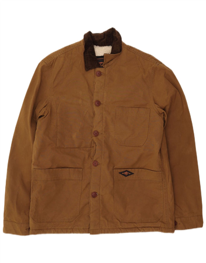 Ανδρικό μπουφάν Windbreaker Superdry UK 36 Small Brown Polyester