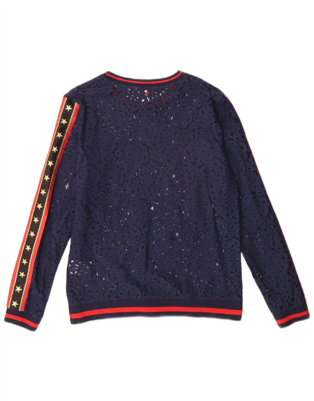 Superdry Γυναικείο υπερμεγέθη μακρυμάνικο τοπ UK 10 Small Navy Blue