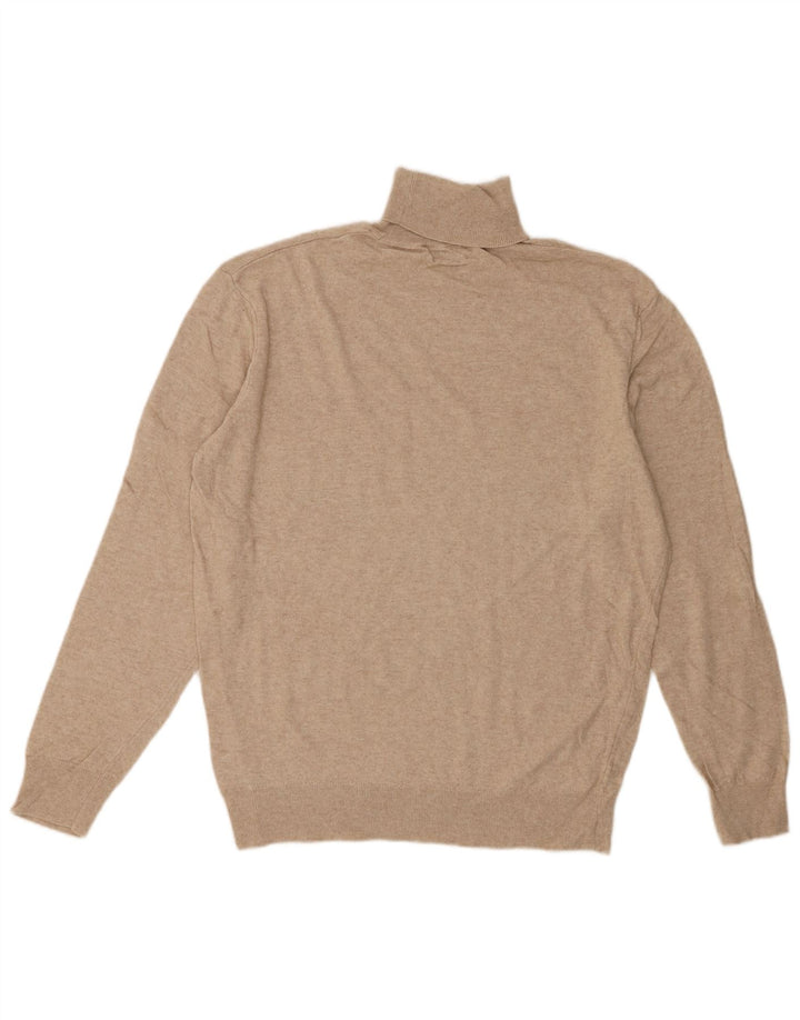 Ανδρικό πουλόβερ Zara Roll Neck Jumper Μεγάλο Μπεζ