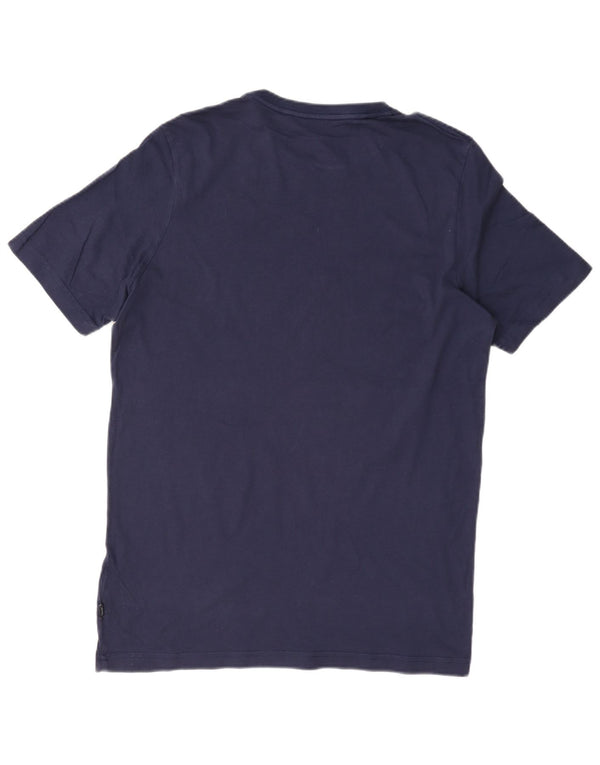 Ανδρικό γραφικό T-Shirt Puma Top από μεσαίο μπλε ναυτικό βαμβακερό
