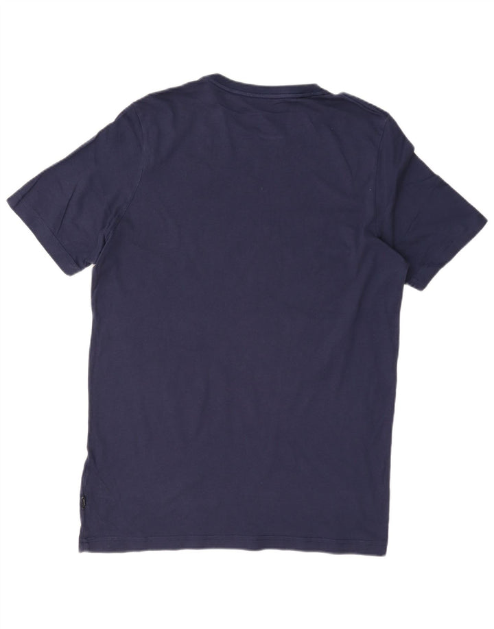 Ανδρικό γραφικό T-Shirt Puma Top από μεσαίο μπλε ναυτικό βαμβακερό