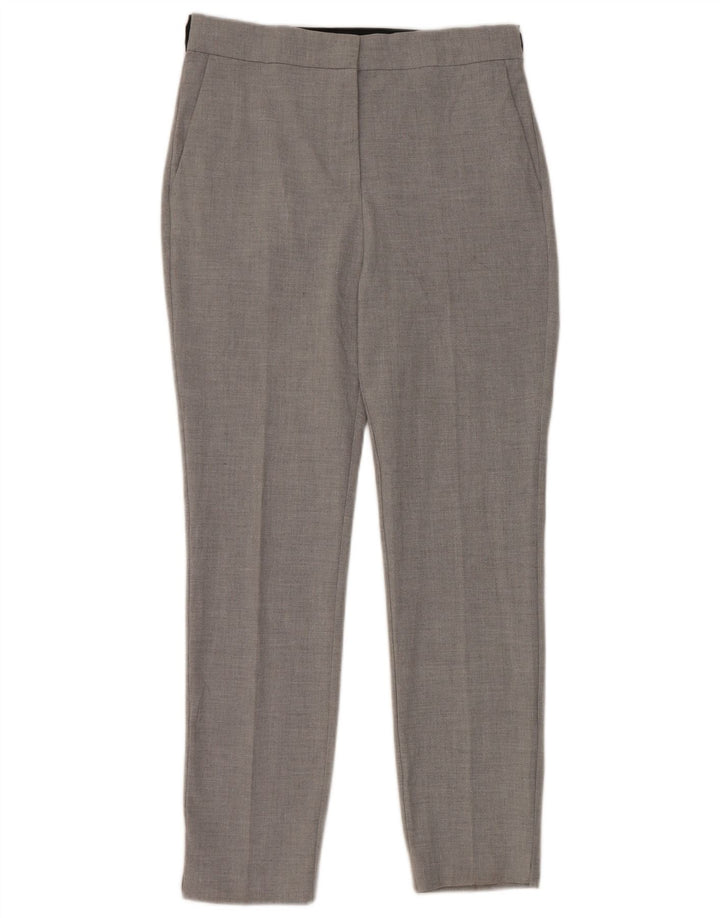 Zara Γυναικείο κωνικό παντελόνι Chino Medium W30 L28 Grey Polyester