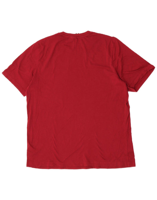Ανδρικό T-Shirt Adidas Top XL Μπορντό Βαμβακερό Sports