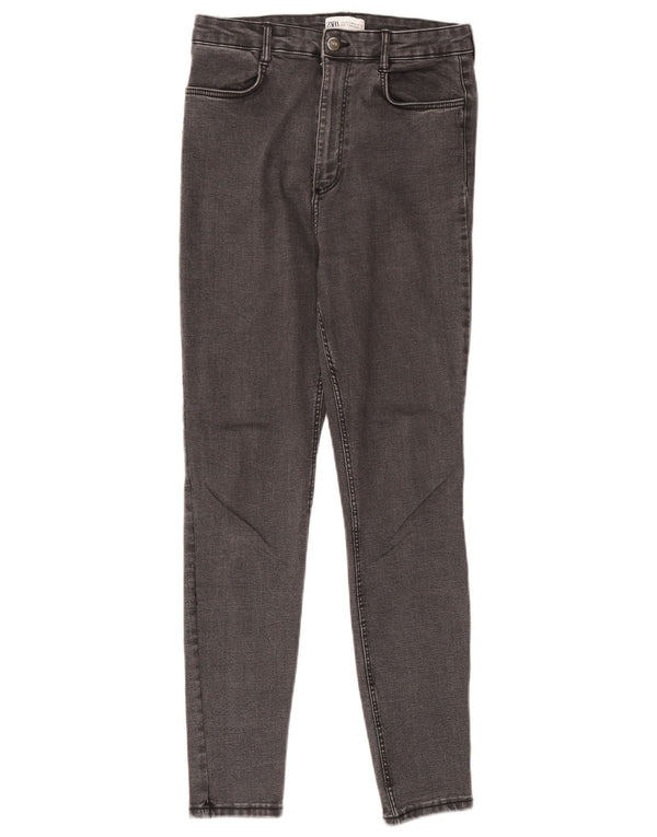 Zara Γυναικείο Skinny Jeans EU 42 Large W32 L30 Γκρι βαμβακερό