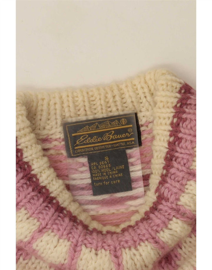 Eddie Bauer Γυναικείο πουλόβερ με λαιμό χελώνα UK 10 Small Off White