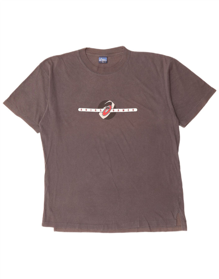 Ανδρικό γραφικό μπλουζάκι Asics Top XL Γκρι βαμβακερό