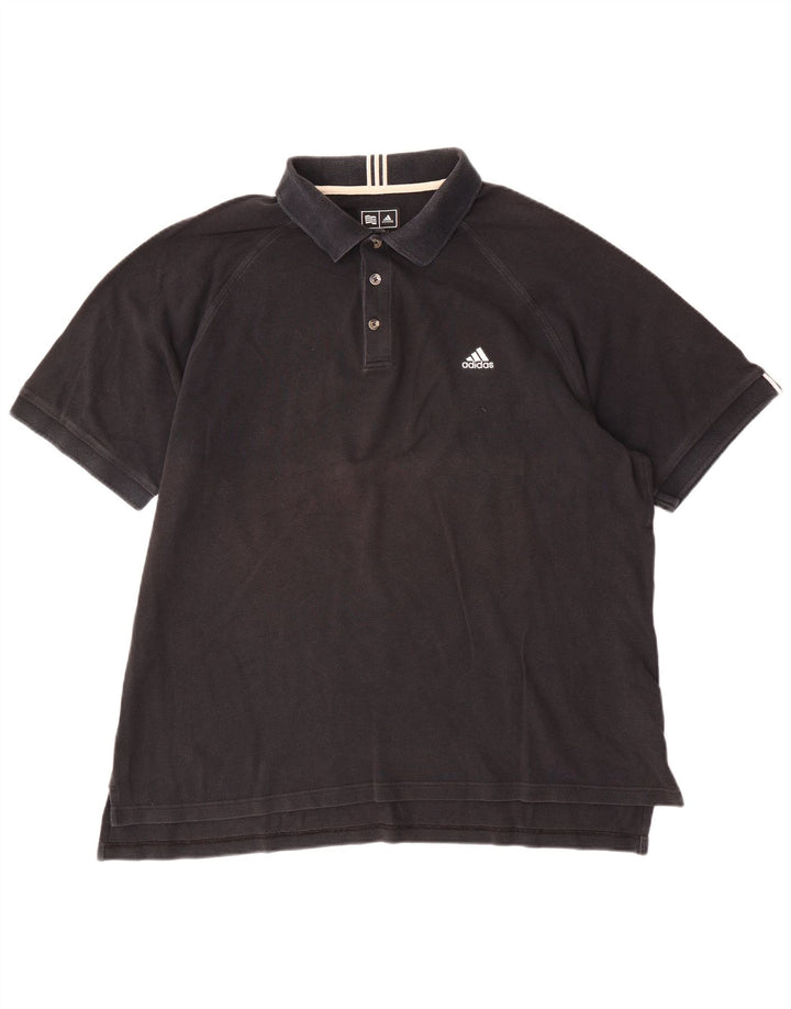 Ανδρικό πουκάμισο Adidas Polo XL Μαύρο βαμβακερό