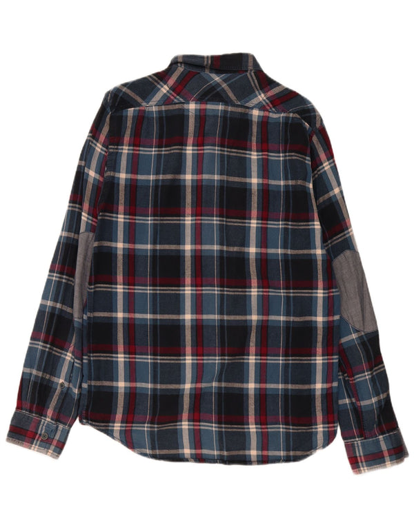 Ανδρικό φανελένιο πουκάμισο Marlboro Classics Slim Fit Medium Navy Blue Check