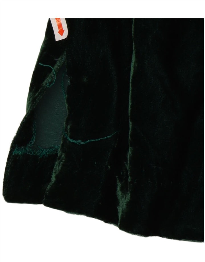 Γυναικείο Βελούδινο Πουκάμισο Πουλόβερ VINTAGE US 8 Μεσαίο πράσινο