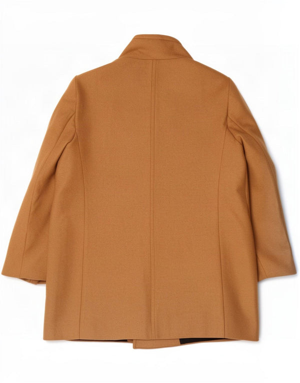 Zara Γυναικείο Παλτό μπιζελιού UK 20 2XL Μπεζ μαλλί