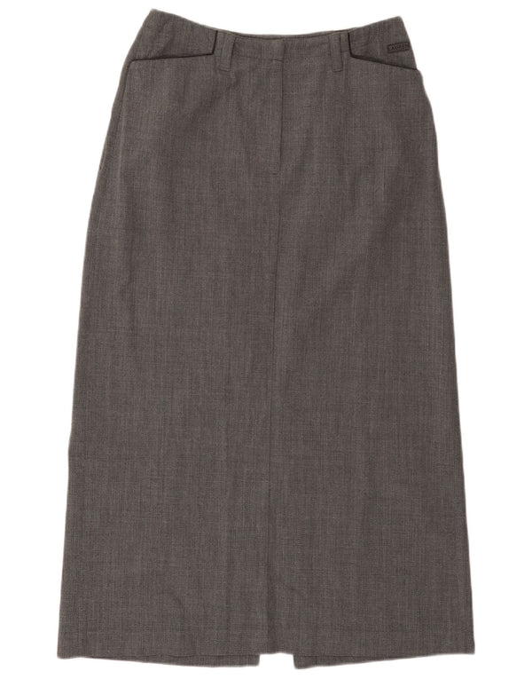 Ralph Lauren Γυναικεία ψηλόμεση μίντι φούστα US 8 Medium W28 Γκρι μαλλί