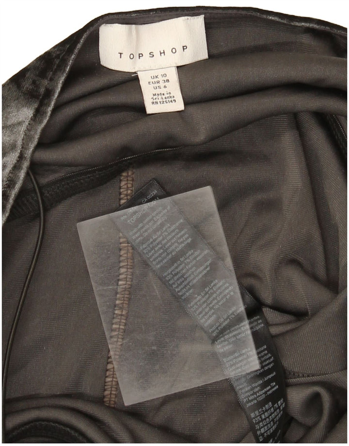 Γυναικεία βελούδινη φόρμα Topshop UK 10 Small Grey Polyester