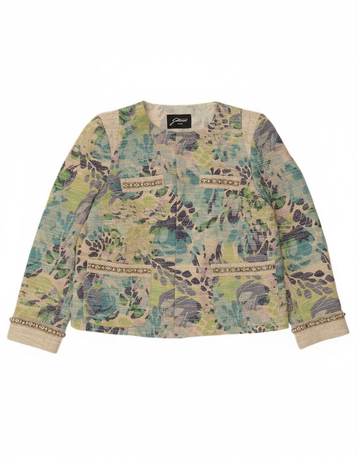 Gattinoni Γυναικείο Open Blazer Jacket UK 18 XL Πολύχρωμο Floral