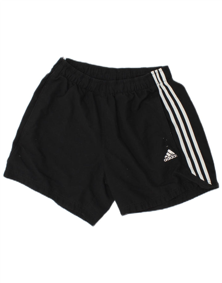 Ανδρικό σορτς Adidas Climalite από μεσαίο μαύρο πολυεστέρα