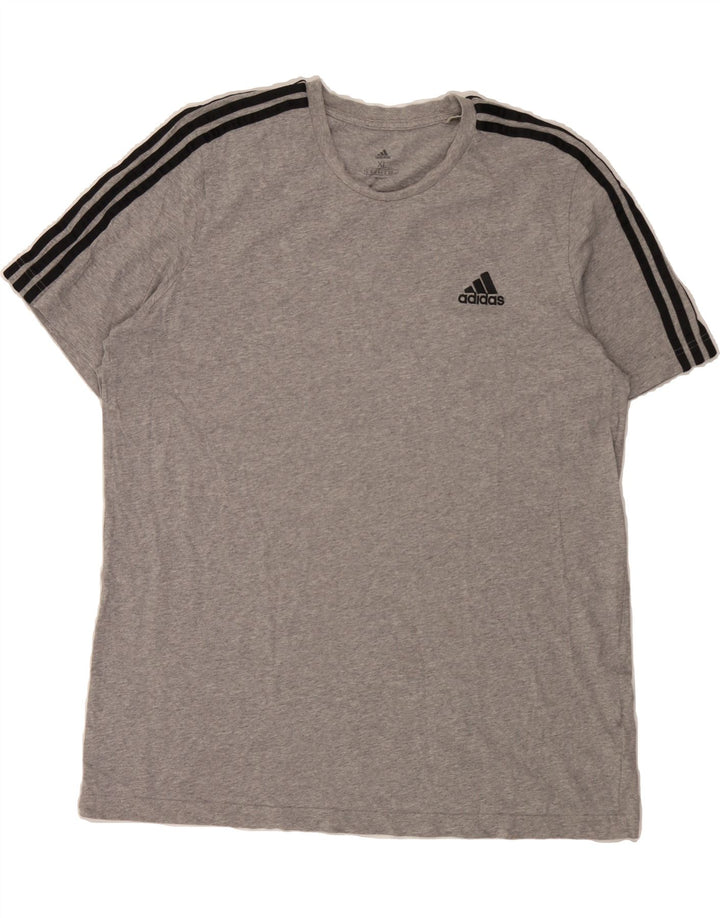 ADIDAS Mens T-Shirt Top XL Grey Cotton Vintage Adidas and Second-Hand Adidas from Messina Hembry 