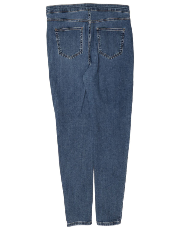 Marks & Spencer Γυναικεία Super Skinny Jeans UK 14 Large W32 L30 Blue Cotton