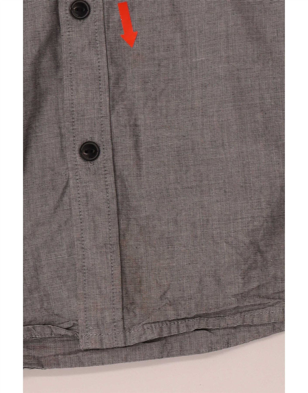 Jack & Jones Ανδρικό πουκάμισο με λαιμόκοψη μικρό γκρι βαμβακερό