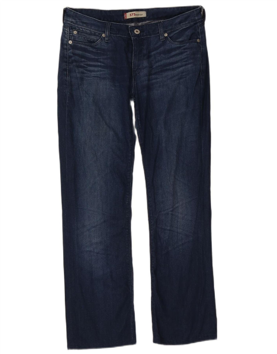 Levi's Womens 572 Bootcut Jeans W31 L28 Navy Blue Cotton