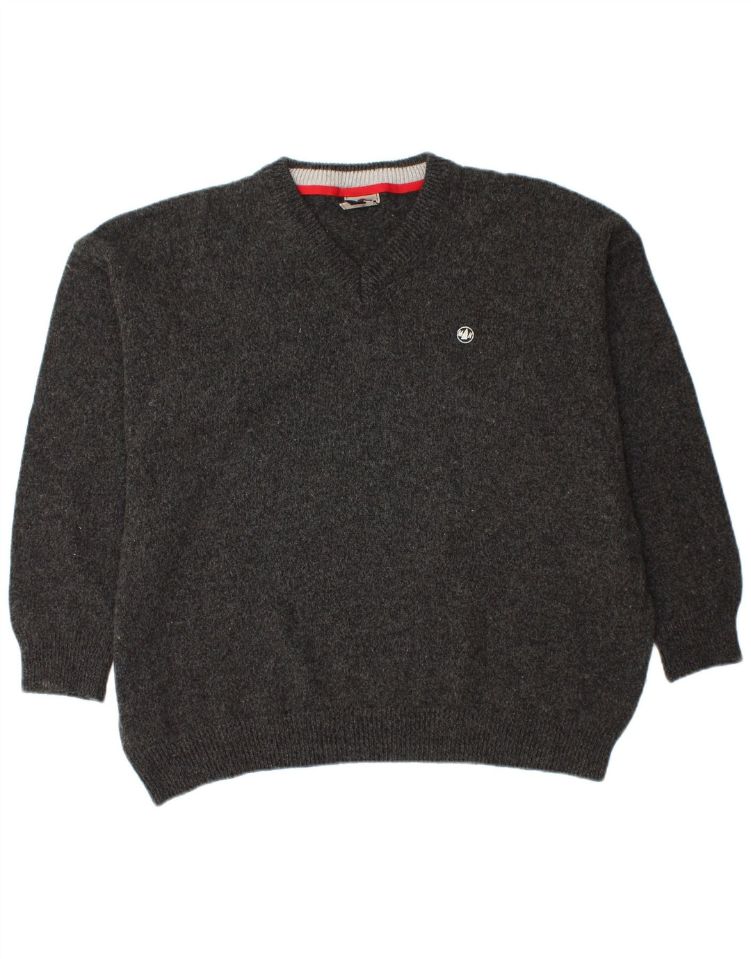 MURPHY & NYE Ανδρικό πουλόβερ με λαιμόκοψη 2XL μαύρο μάλλινο