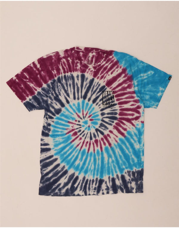 Ανδρικό γραφικό T-Shirt VANS Top Medium πολύχρωμο Tie Dye Cotton