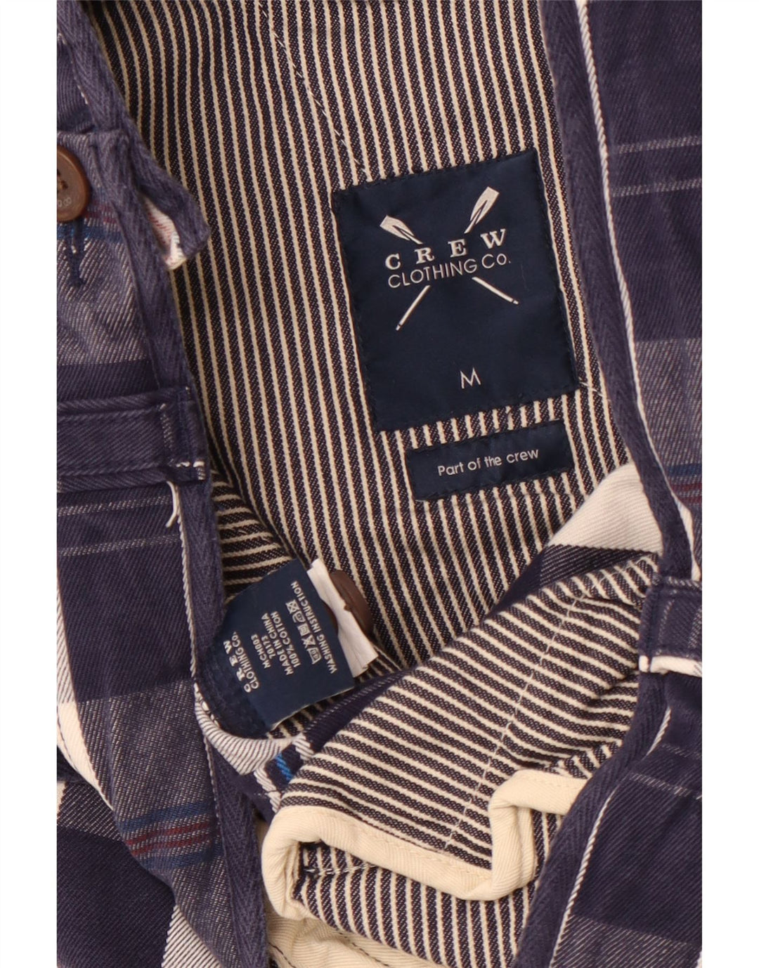 ΕΝΔΥΜΑΤΑ ΠΛΗΡΩΜΑΤΟΣ Ανδρικό σορτς Cargo Medium W32 Navy Blue Check Cotton