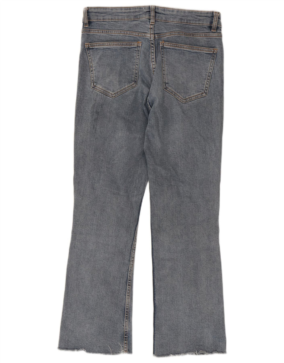 Zara Γυναικεία Crop Bootcut Jeans EU 38 Small W28 L26 Blue Cotton
