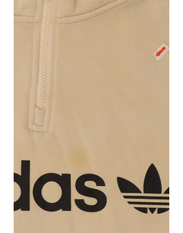 Γυναικείο Φούτερ Adidas Oversized γραφικό Jumper UK 12 Medium Beige
