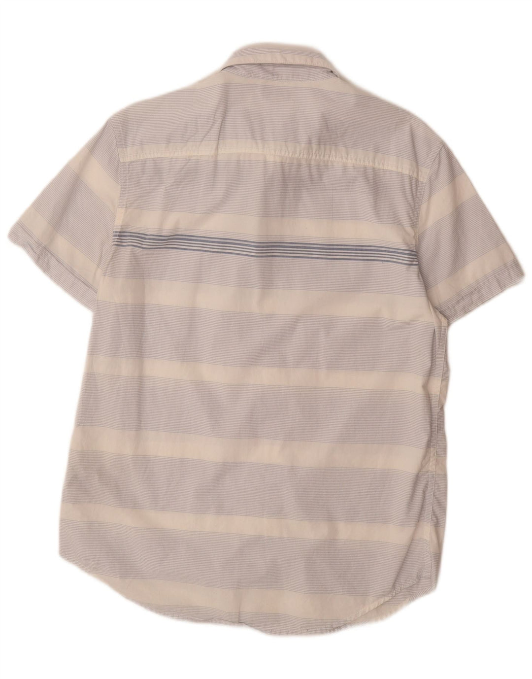 Ανδρικό κοντομάνικο πουκάμισο CALVIN KLEIN JEANS Βαμβακερό μεσαίο μπλε ριγέ